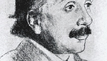 Albert Einstein, ritratto originale di Hermann Struck (1920)