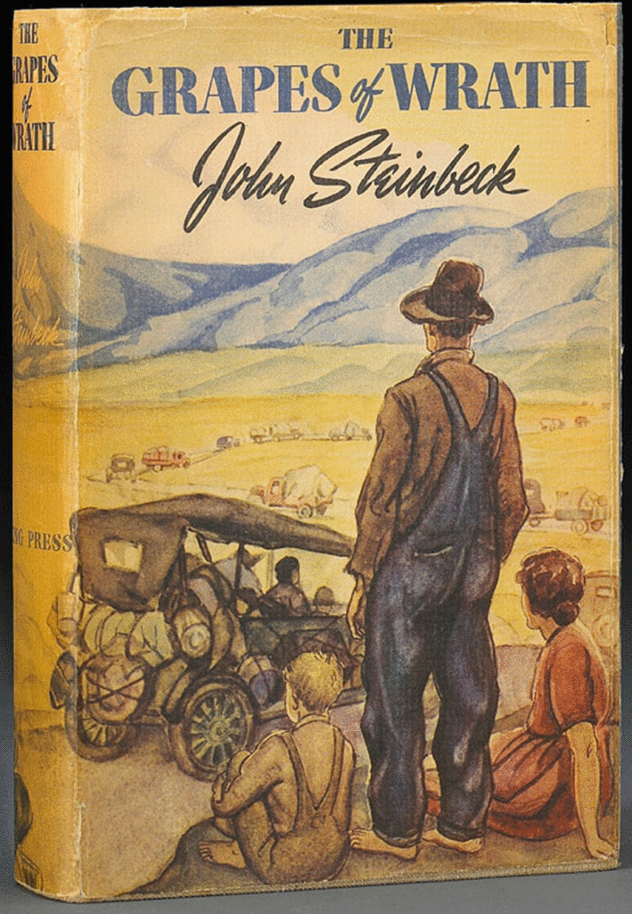 La prima edizione di "Grapes of Wrath" di Steinbeck