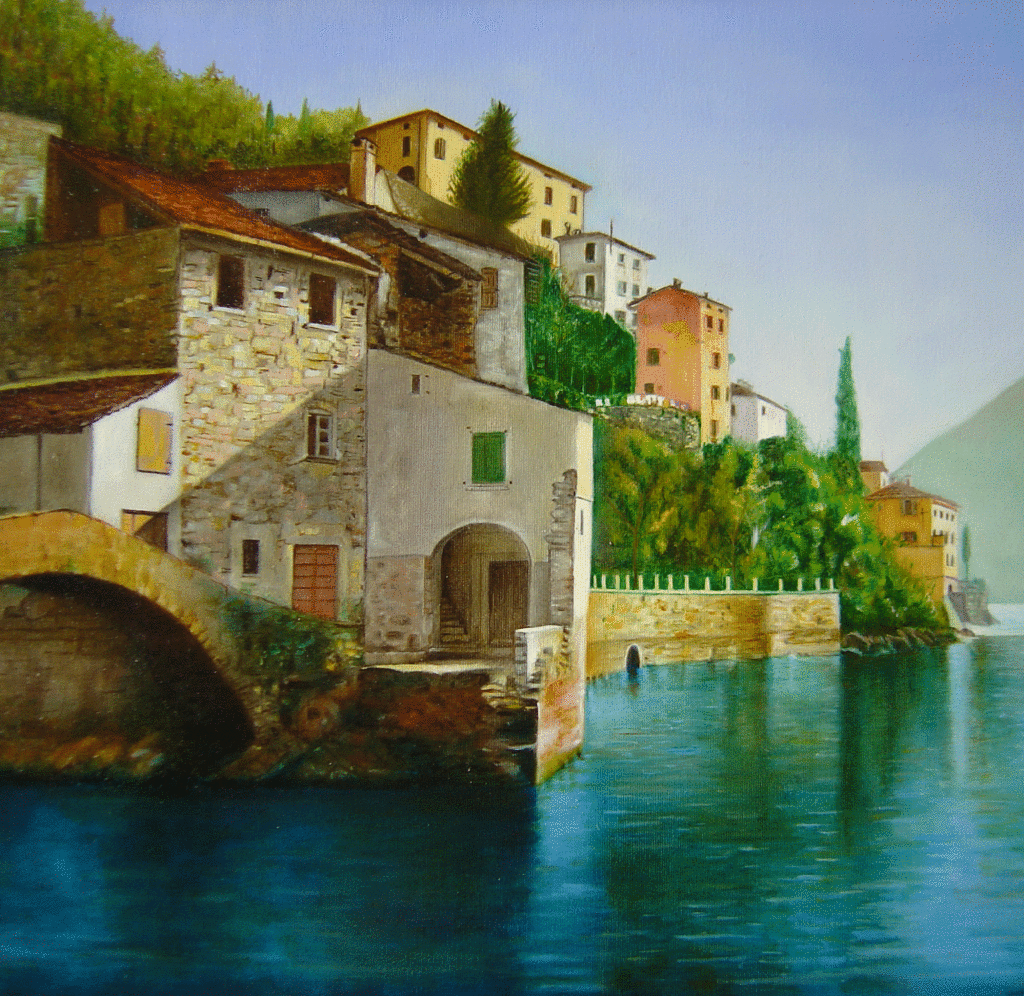 Scorcio del Lago di Como (pittrice Eliana Brambilla)