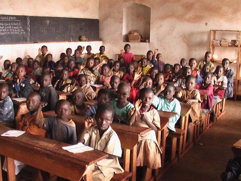 Una scuola elementare nel Burundi