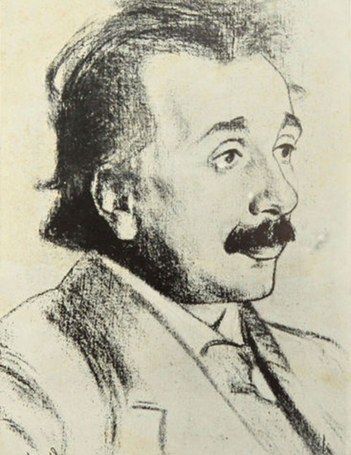Albert Einstein, ritratto di Hermann Struck (1920)